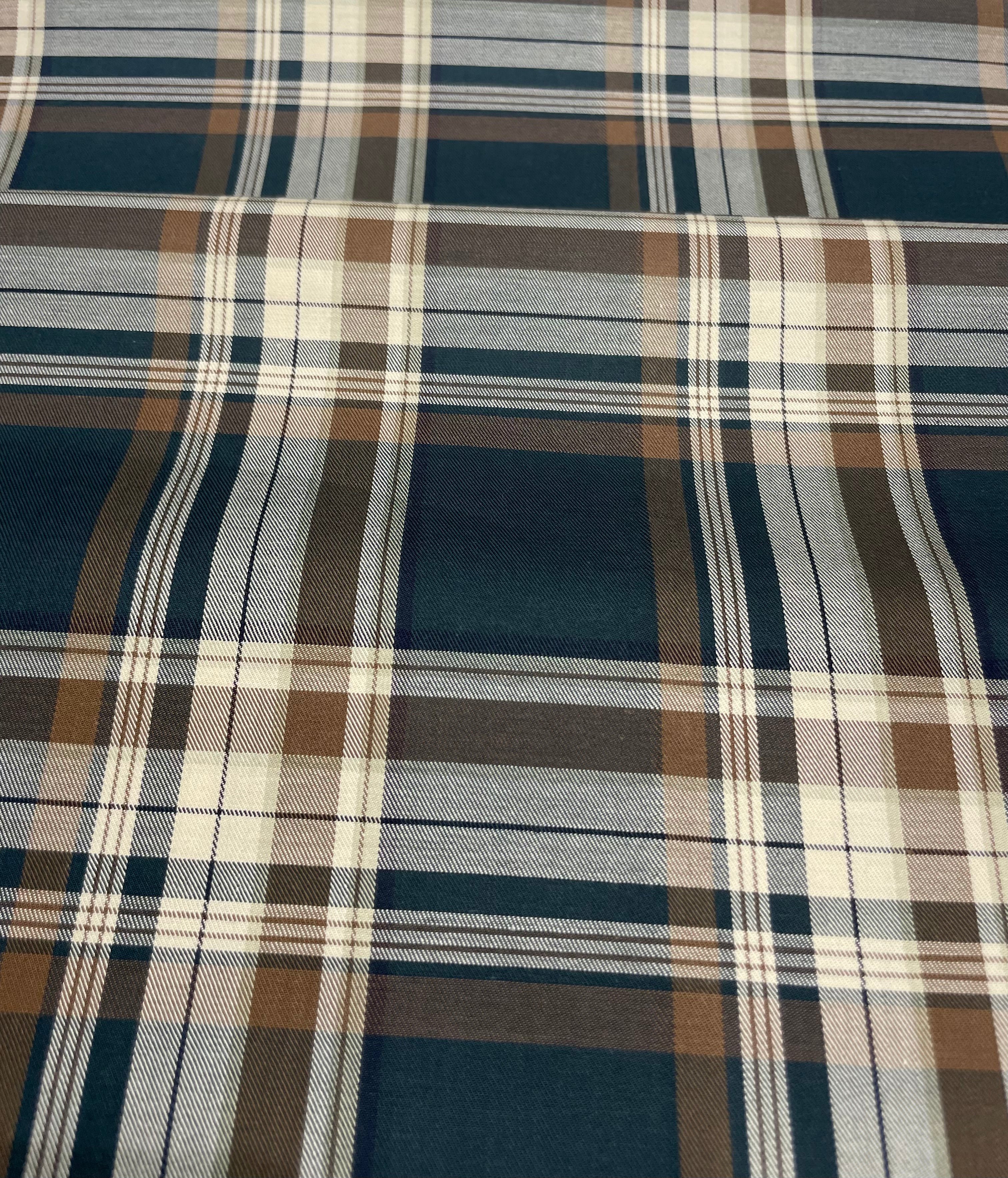 Deep Teal & Brown Everyday Check Shirt