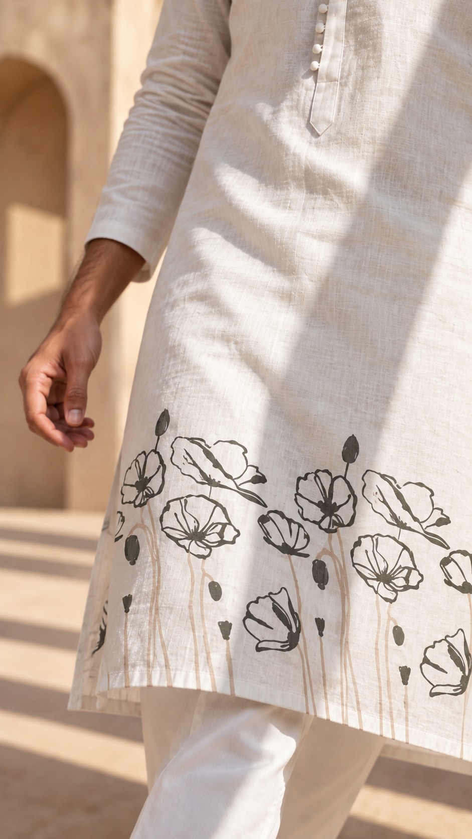 Floral Hem Kurta