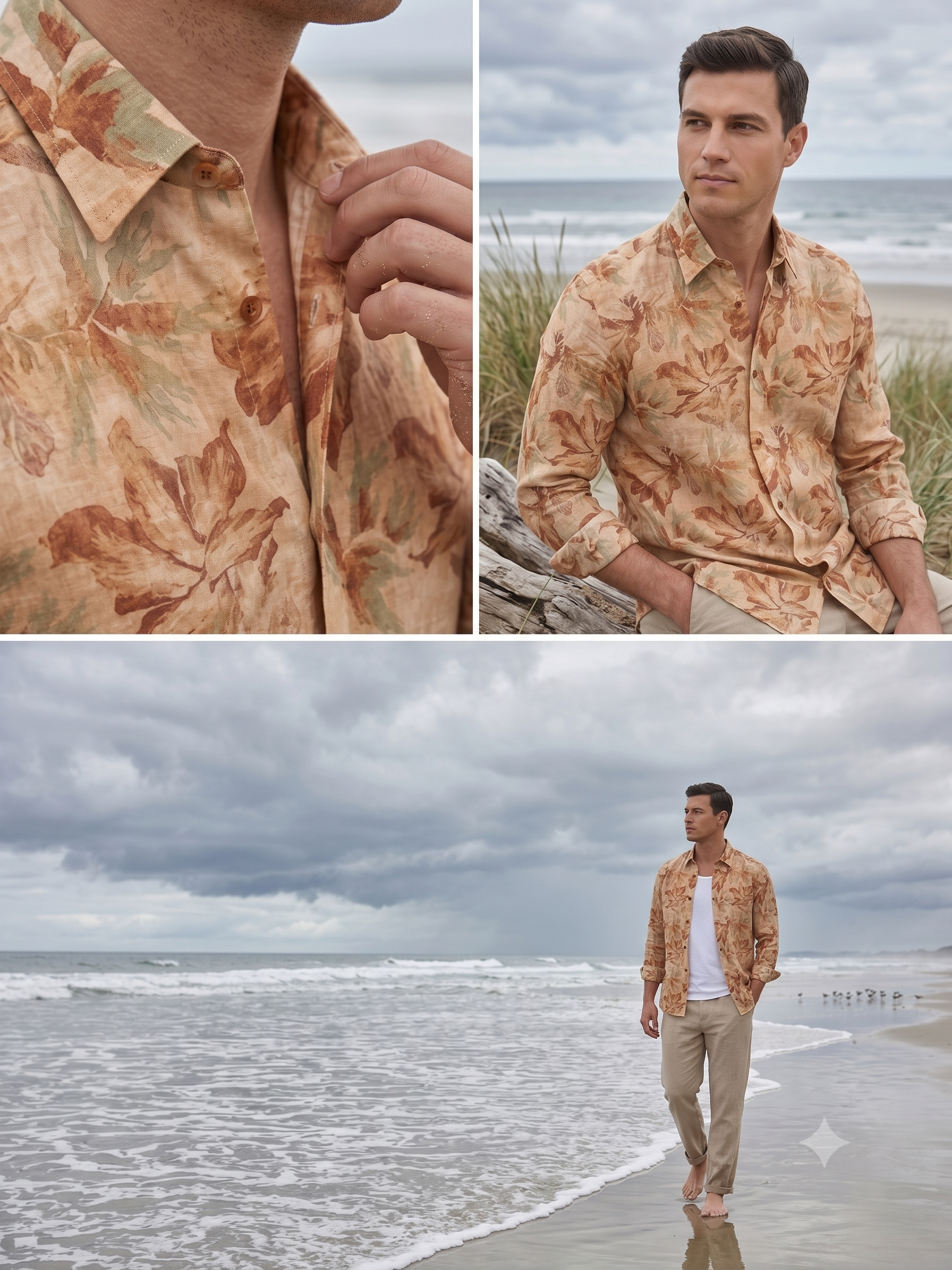 Floral Linen Print Shirt