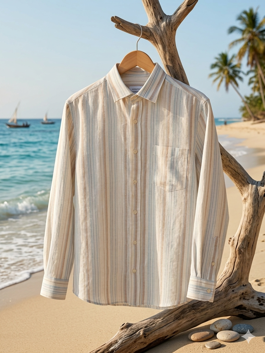 Coastal Stripe Linen Shirt