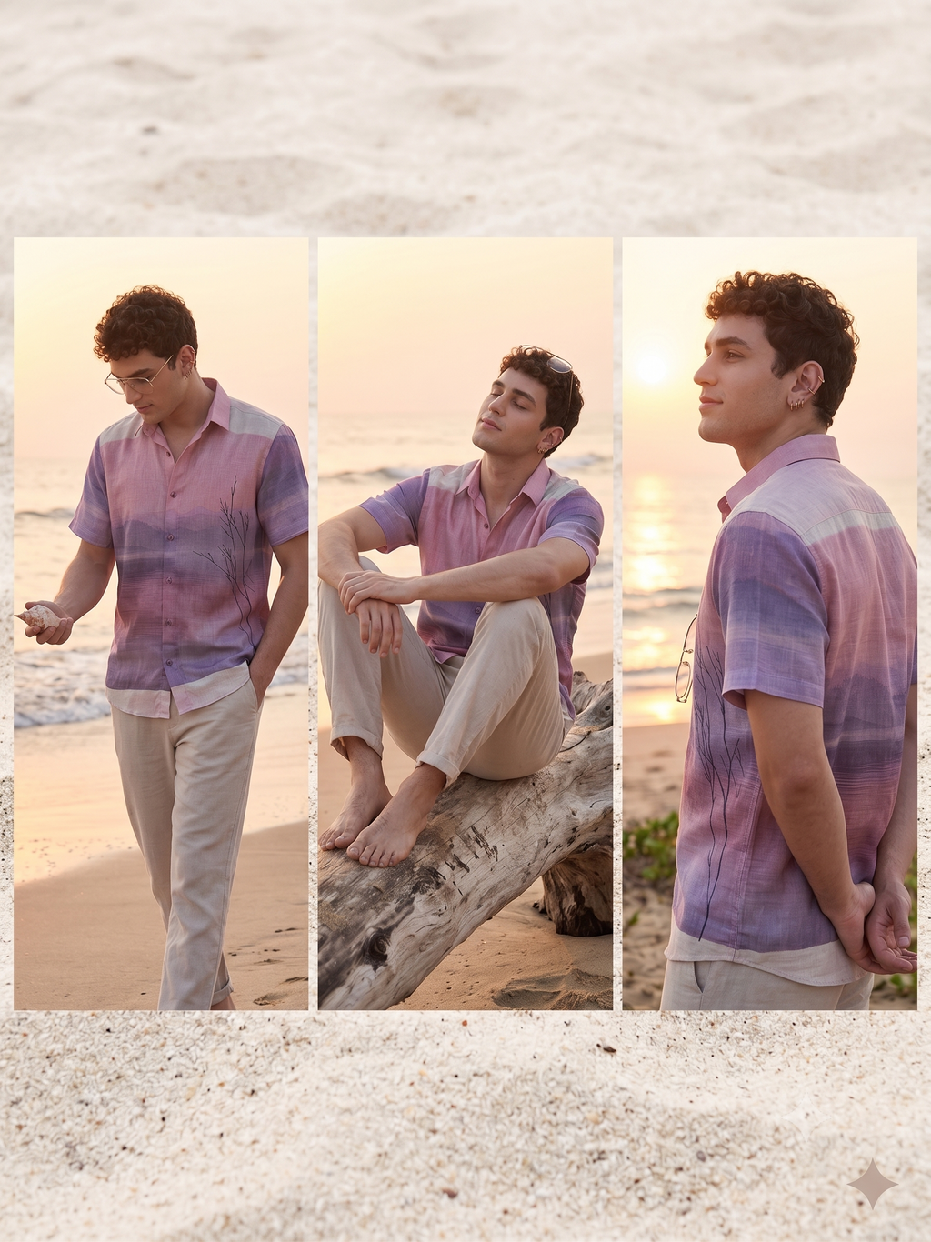 Sunrise Pink Linen Shirt