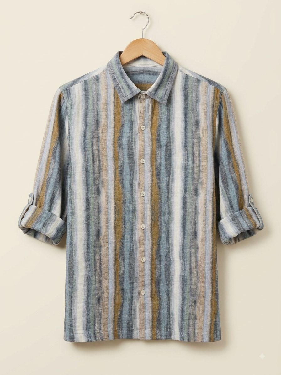 Serengeti Swirl Signature Linen Shirt