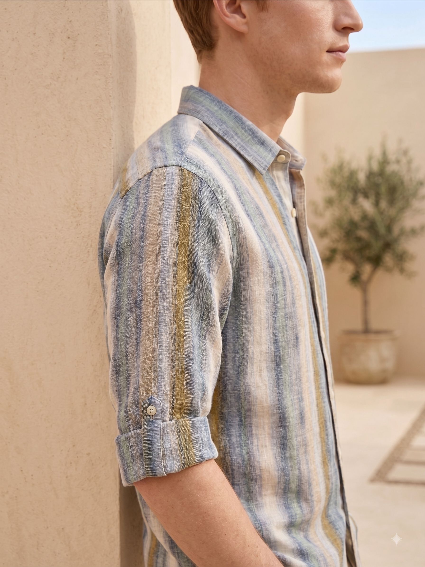 Serengeti Swirl Signature Linen Shirt