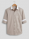 Ash Grey Contour Floral Shirt