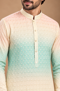Pastel Ombre Embroidered Festive Kurta