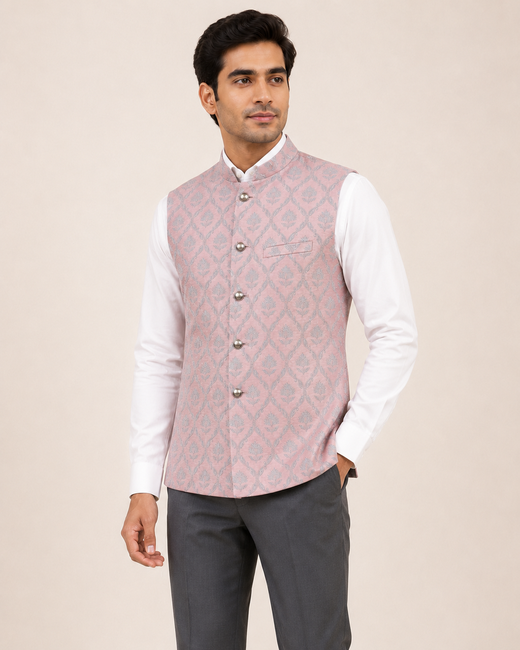 Muave Damask Jacket