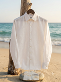 Ivory Cream Linen Shirt