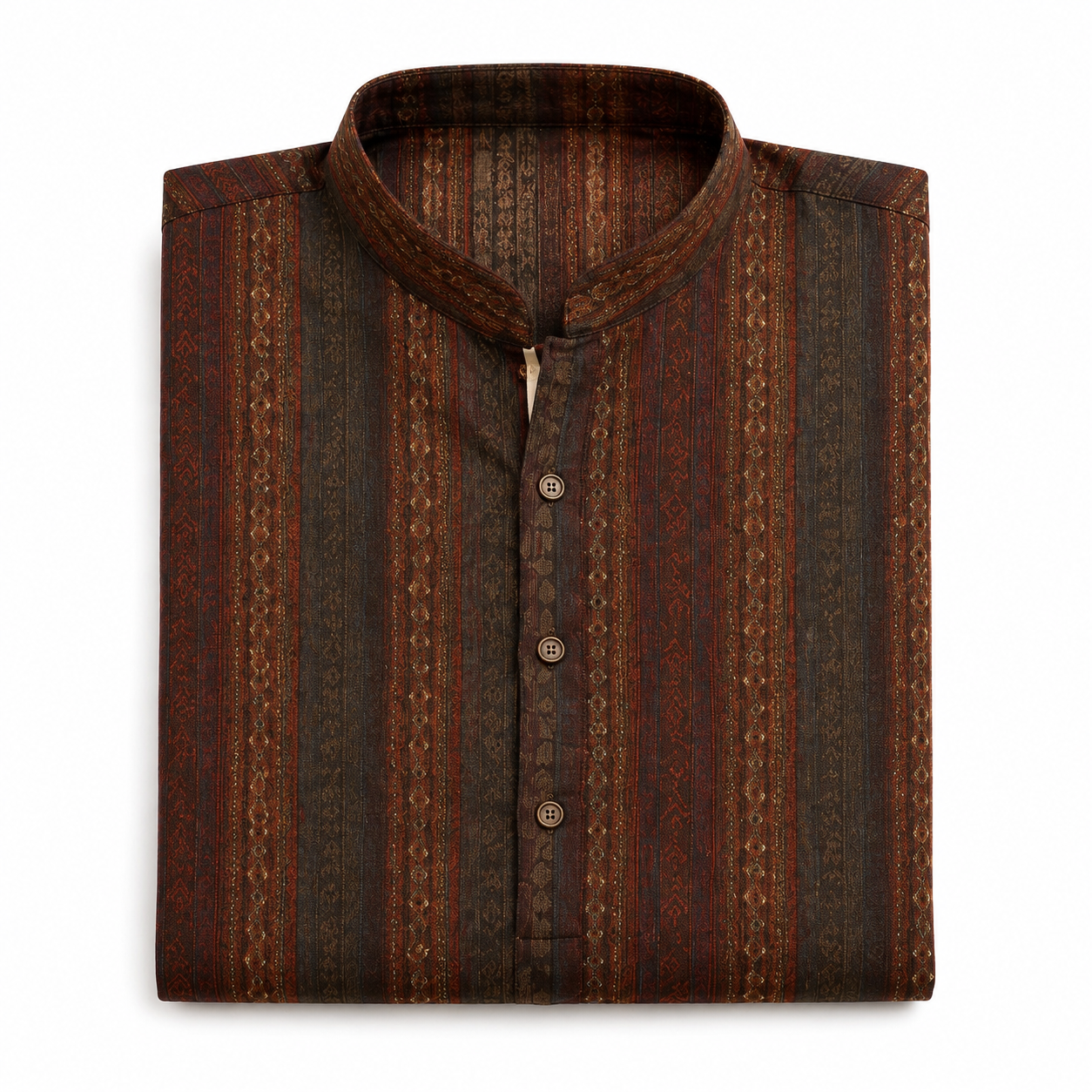 Royal Burgundy Vertical Motif Kurta