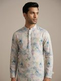 Pastel Geometric Prism Kurta