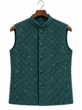 Emerald Starburst Embroidered Bandi