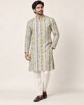 Sun-Washed Line Art Kurta