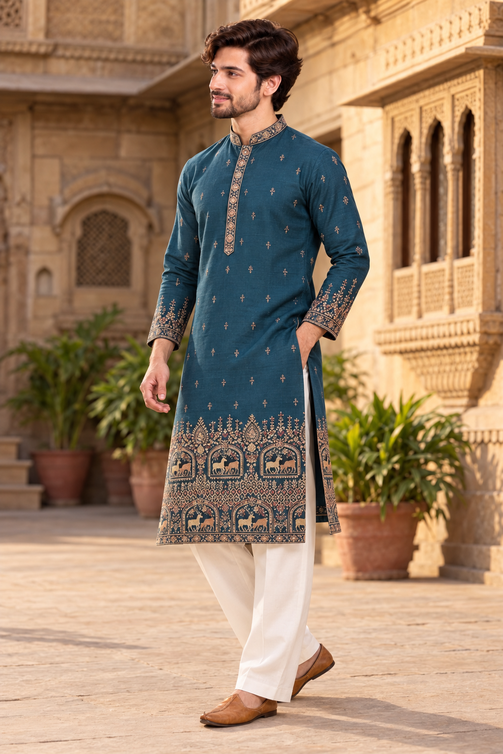 Royal Shikargah Festive Kurta