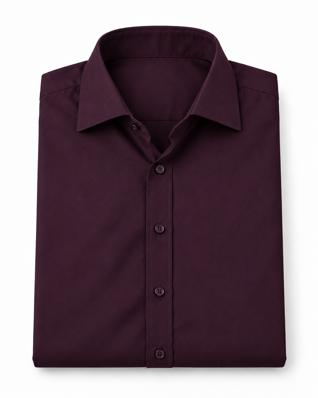 Deep Plum Cotton Shirt