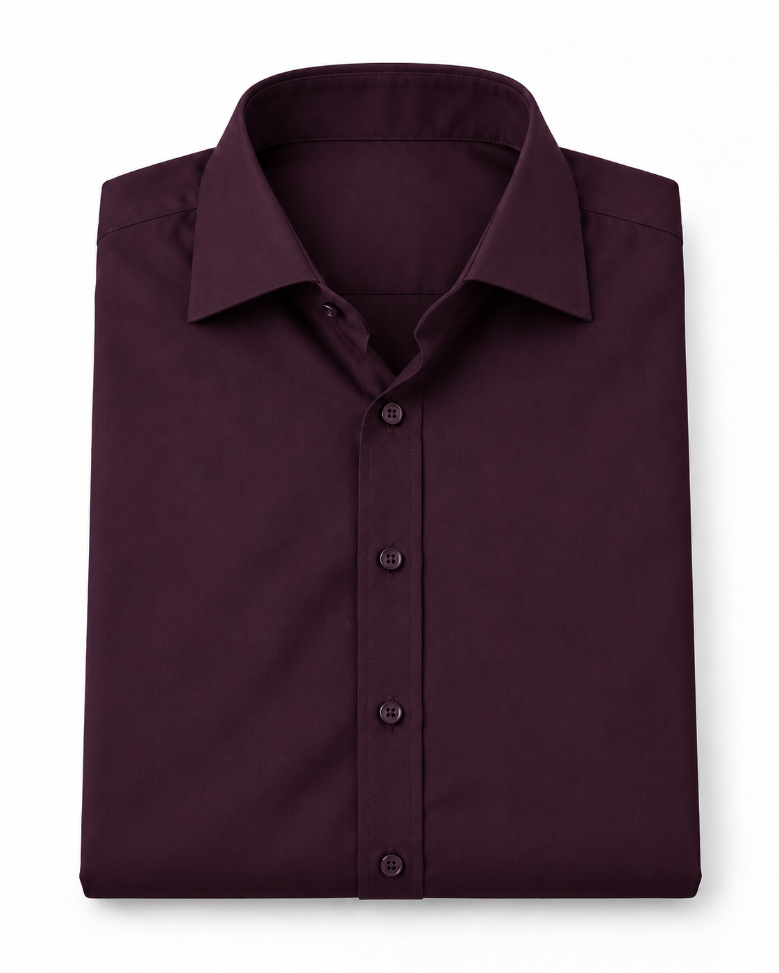 Deep Plum Cotton Shirt