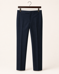 Navy Merino Wool Blend Pant