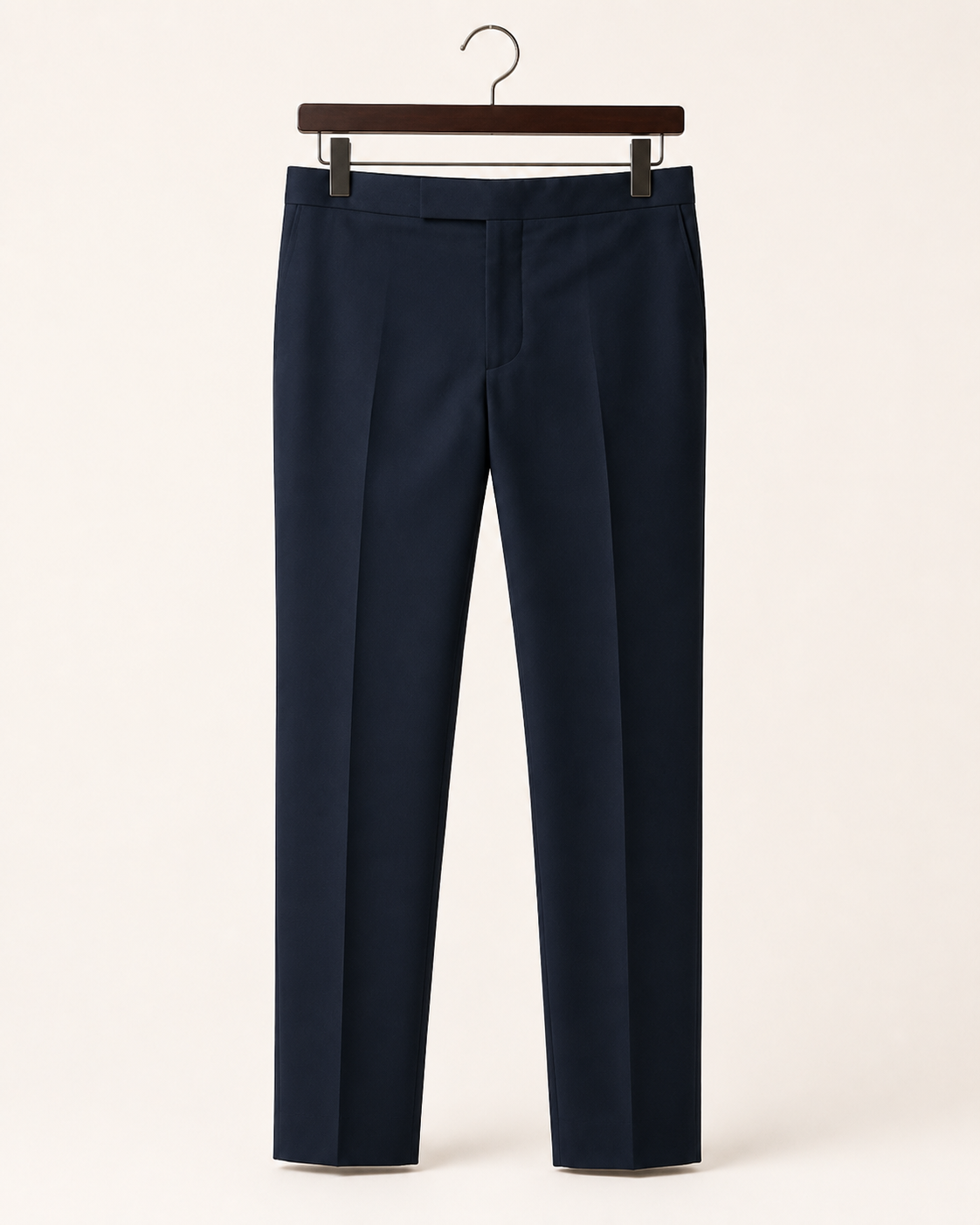 Navy Merino Wool Blend Pant