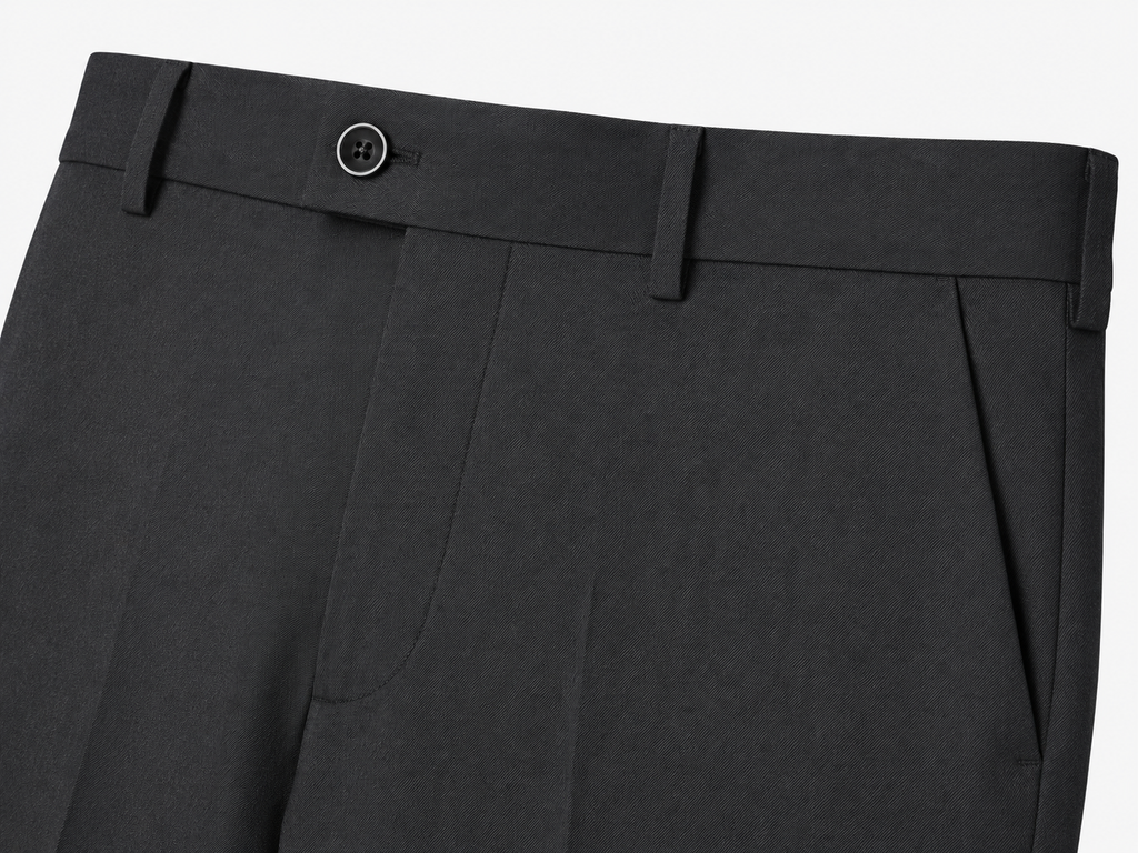 Charcoal Grey Merino Wool Blend Pant