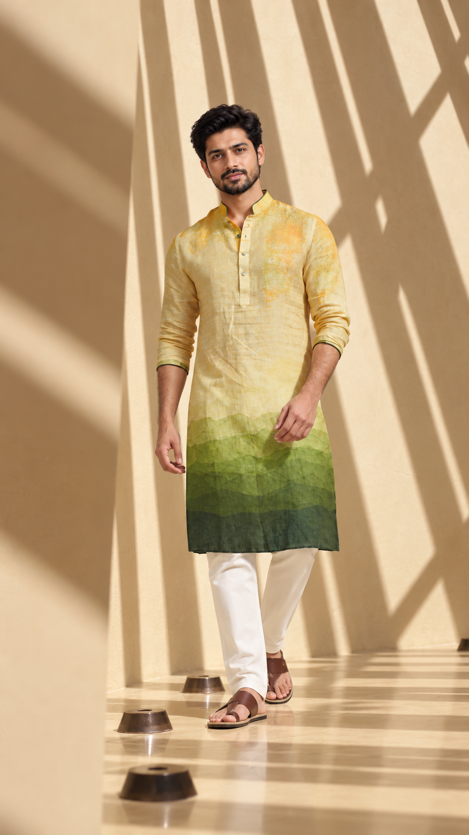 Sunrise Valley Linen Kurta