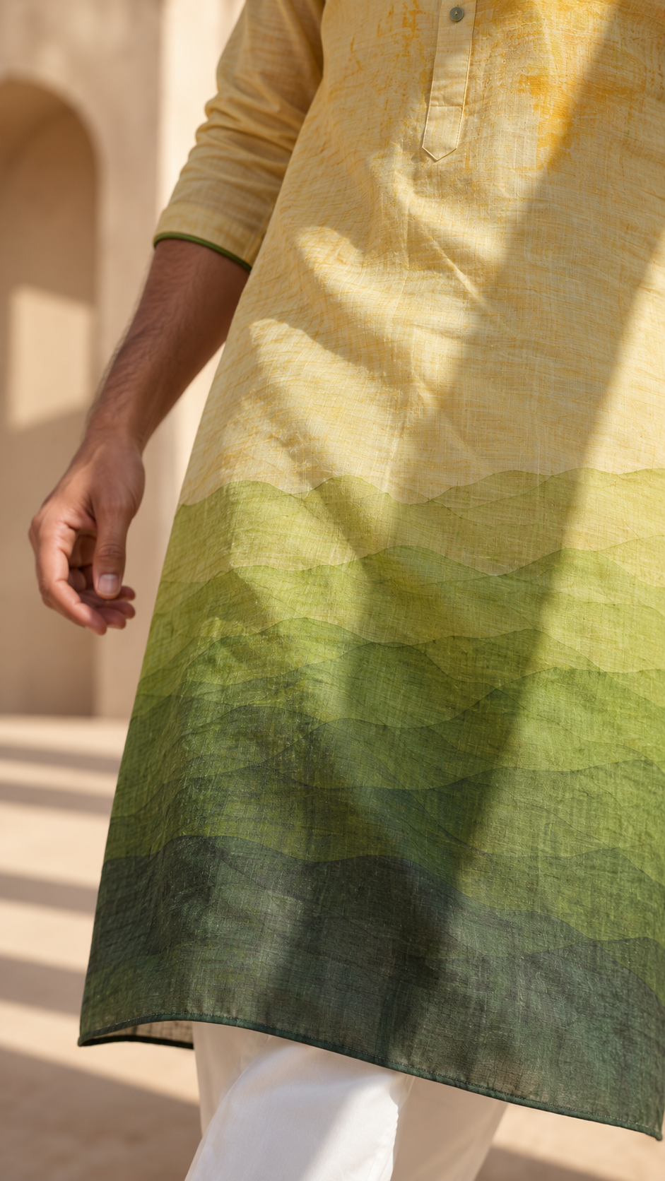 Sunrise Valley Linen Kurta
