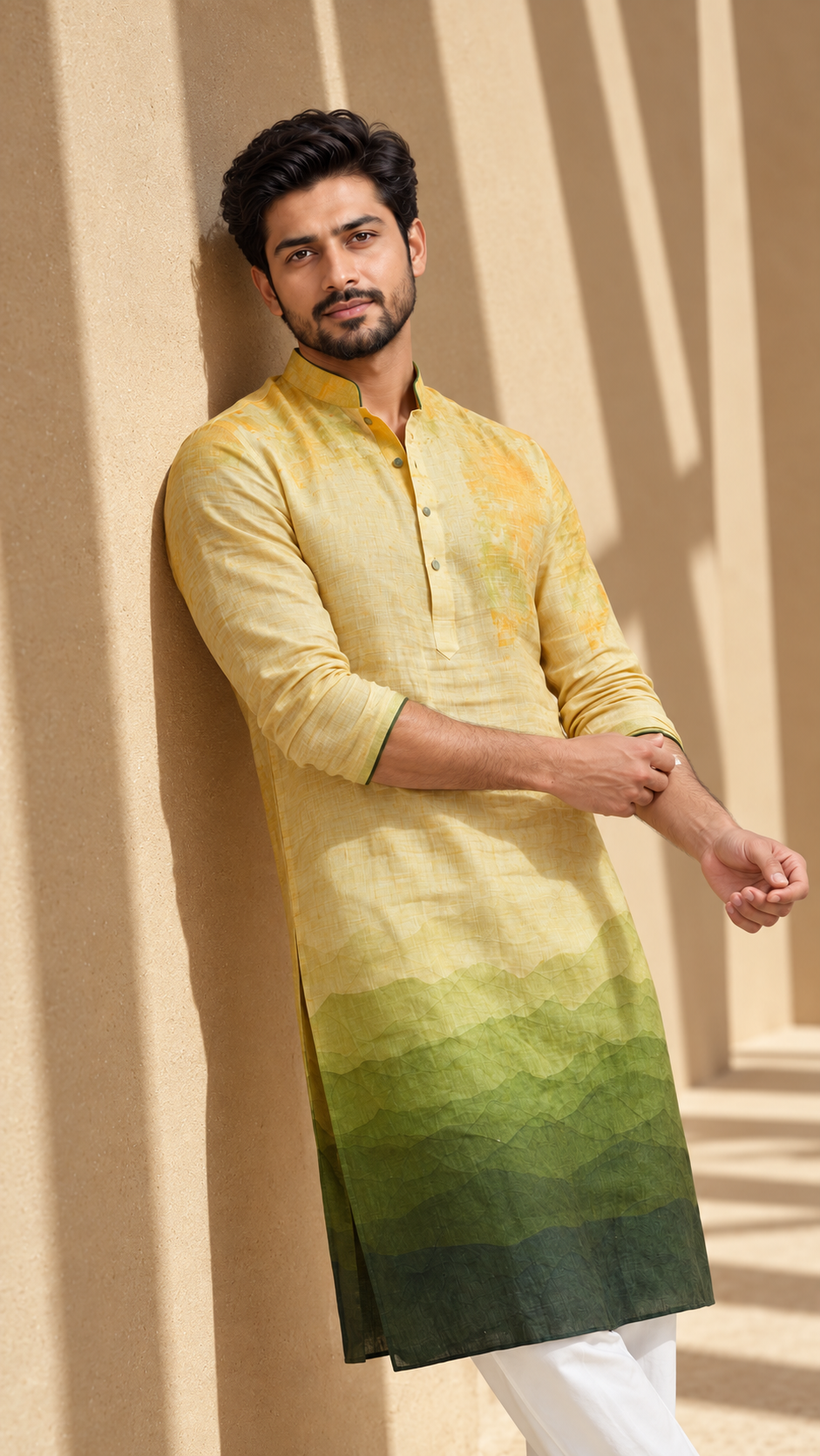 Sunrise Valley Linen Kurta