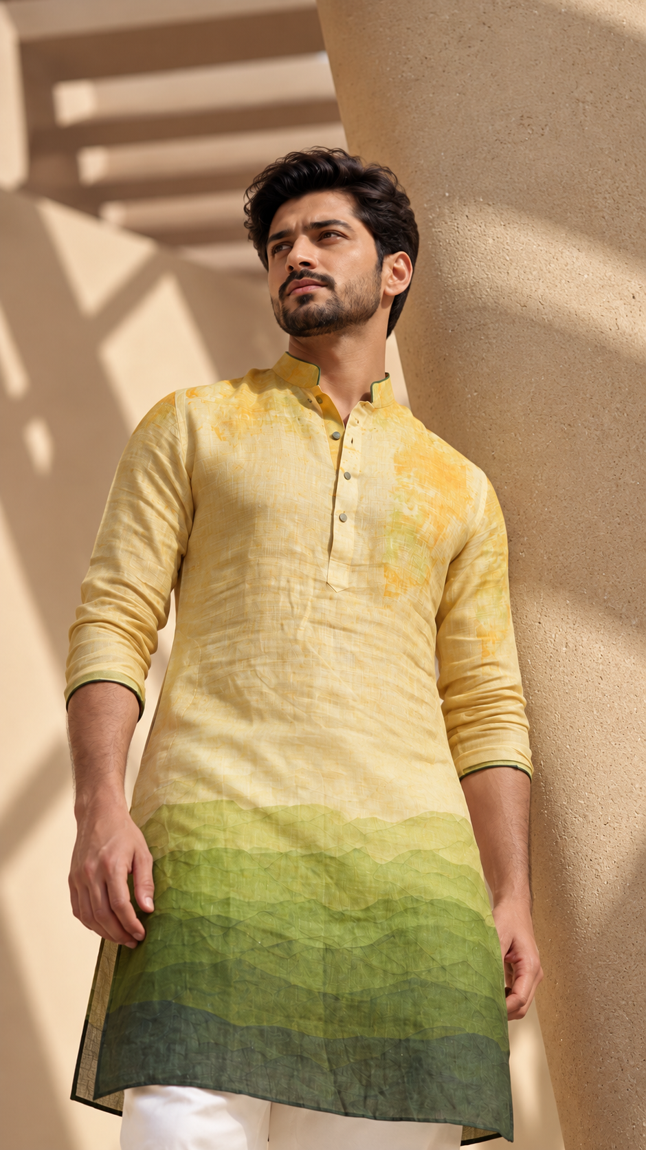 Sunrise Valley Linen Kurta