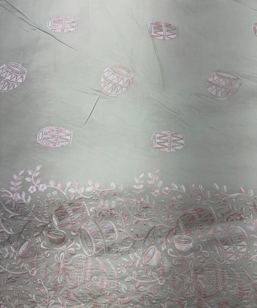 Pistachio Threadwork Festive Kurta