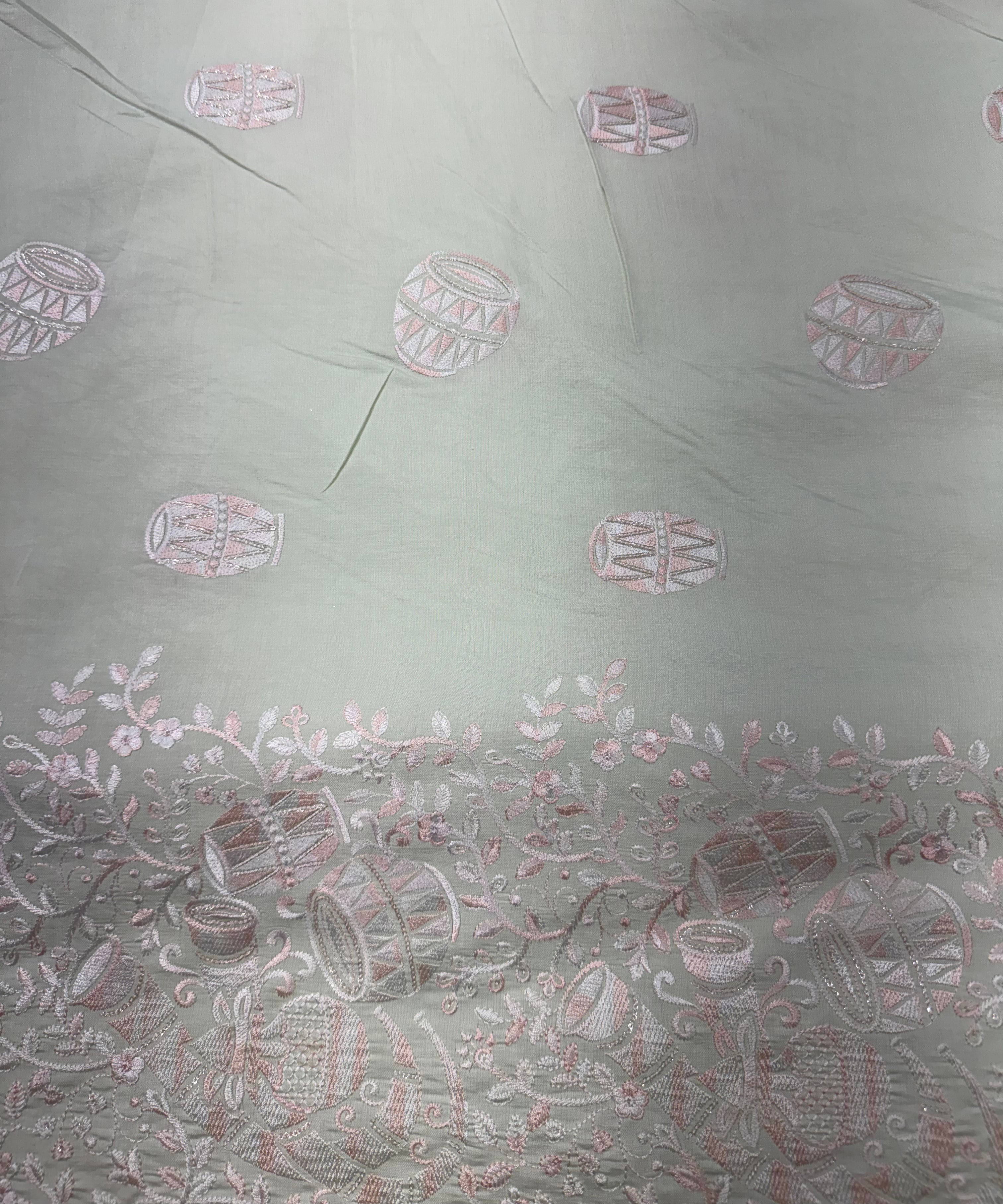 Pistachio Threadwork Festive Kurta