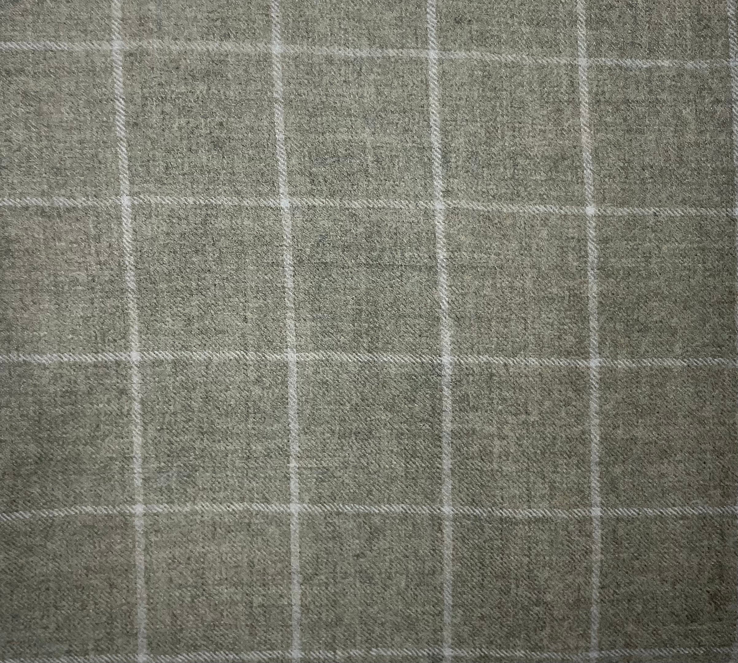 Bespoke Taupe Windowpane Tweed Blazer