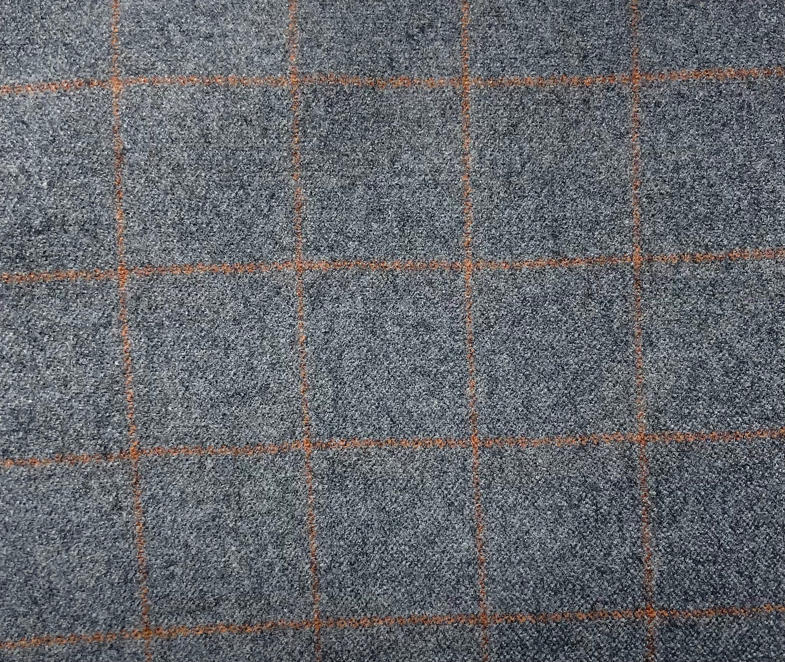 Grey Stripes Pure Wool Tweed Blazer