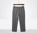 Ash Grey Merino Wool Blend Pant