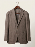 Mud Brown Linen Blazer