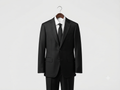 Classic Jet Black Wool Blend Suit