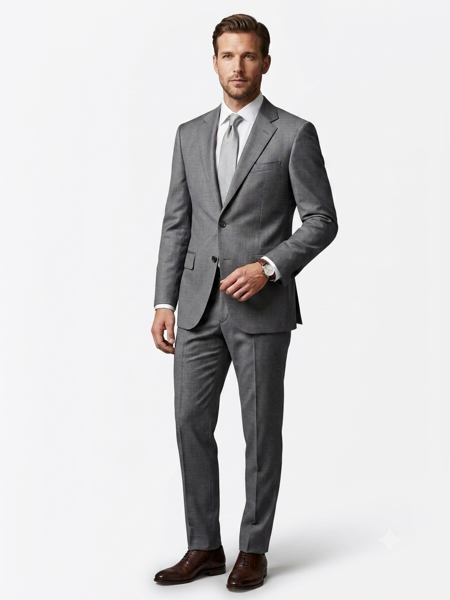 Executive Grey Tailored Suit