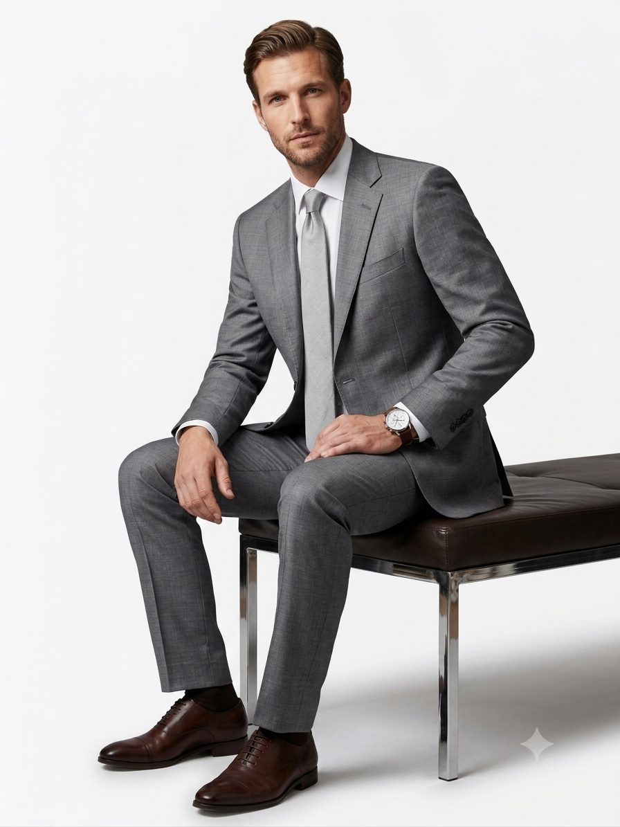 Executive Grey Tailored Suit