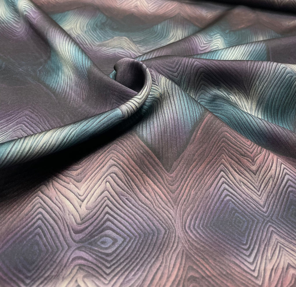 Midnight Chevron Ombre Printed Kurta