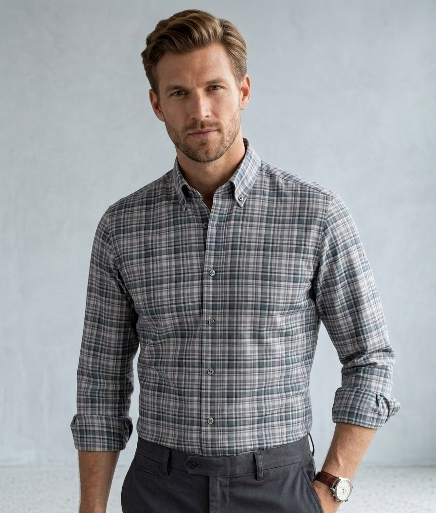 Sage Grid Shirt
