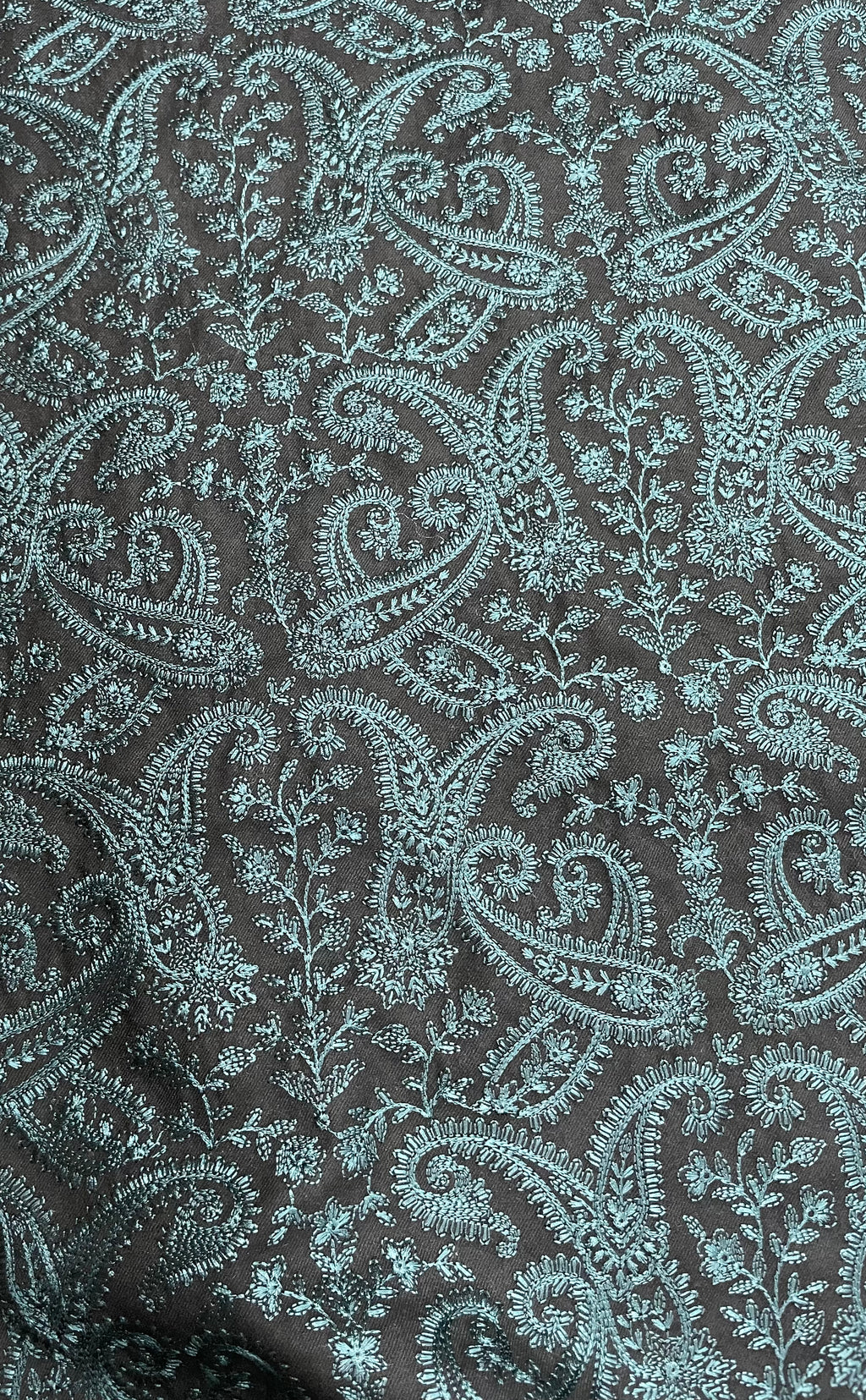 Midnight Teal Brocade  Jacket