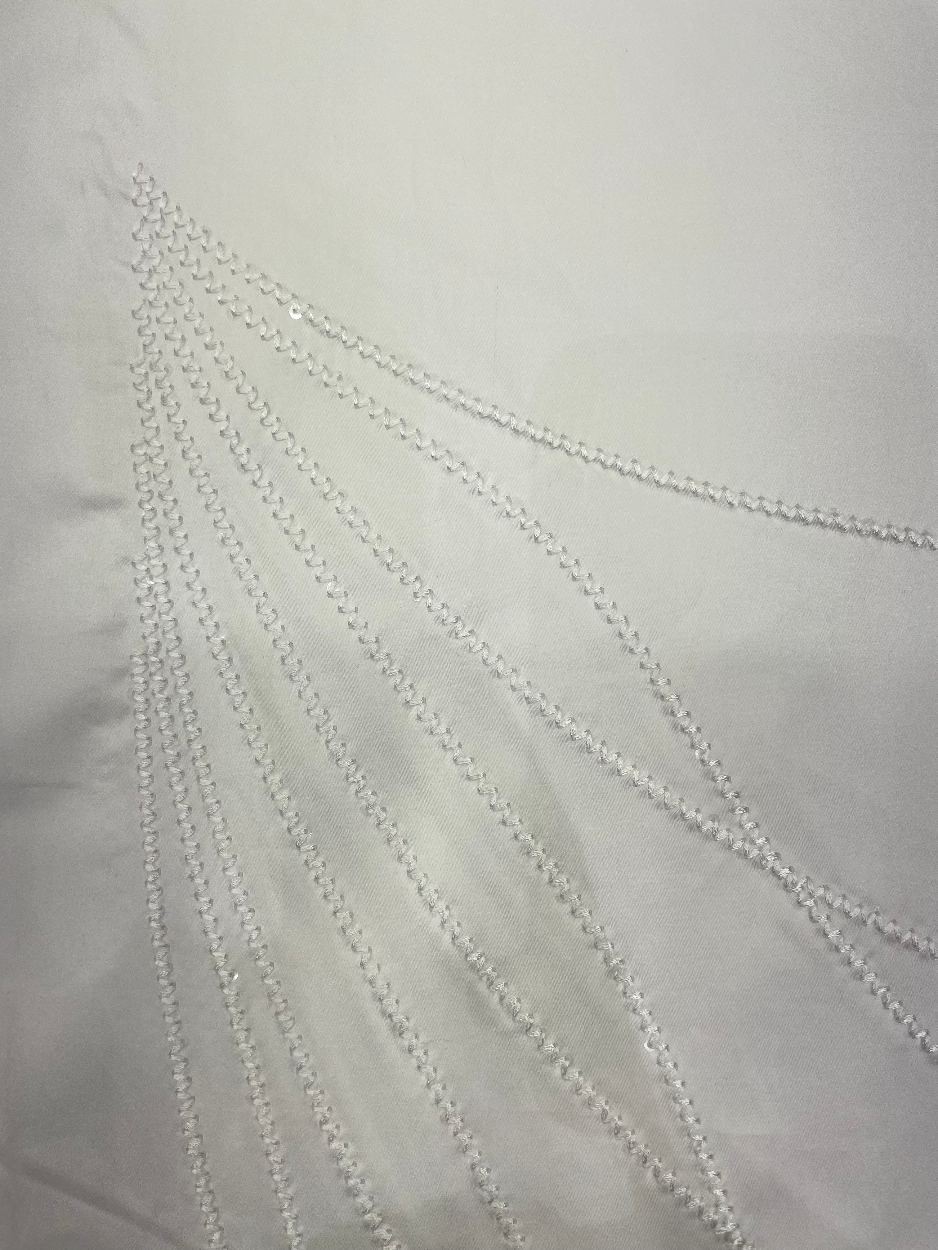 White Embellished Party Shirt