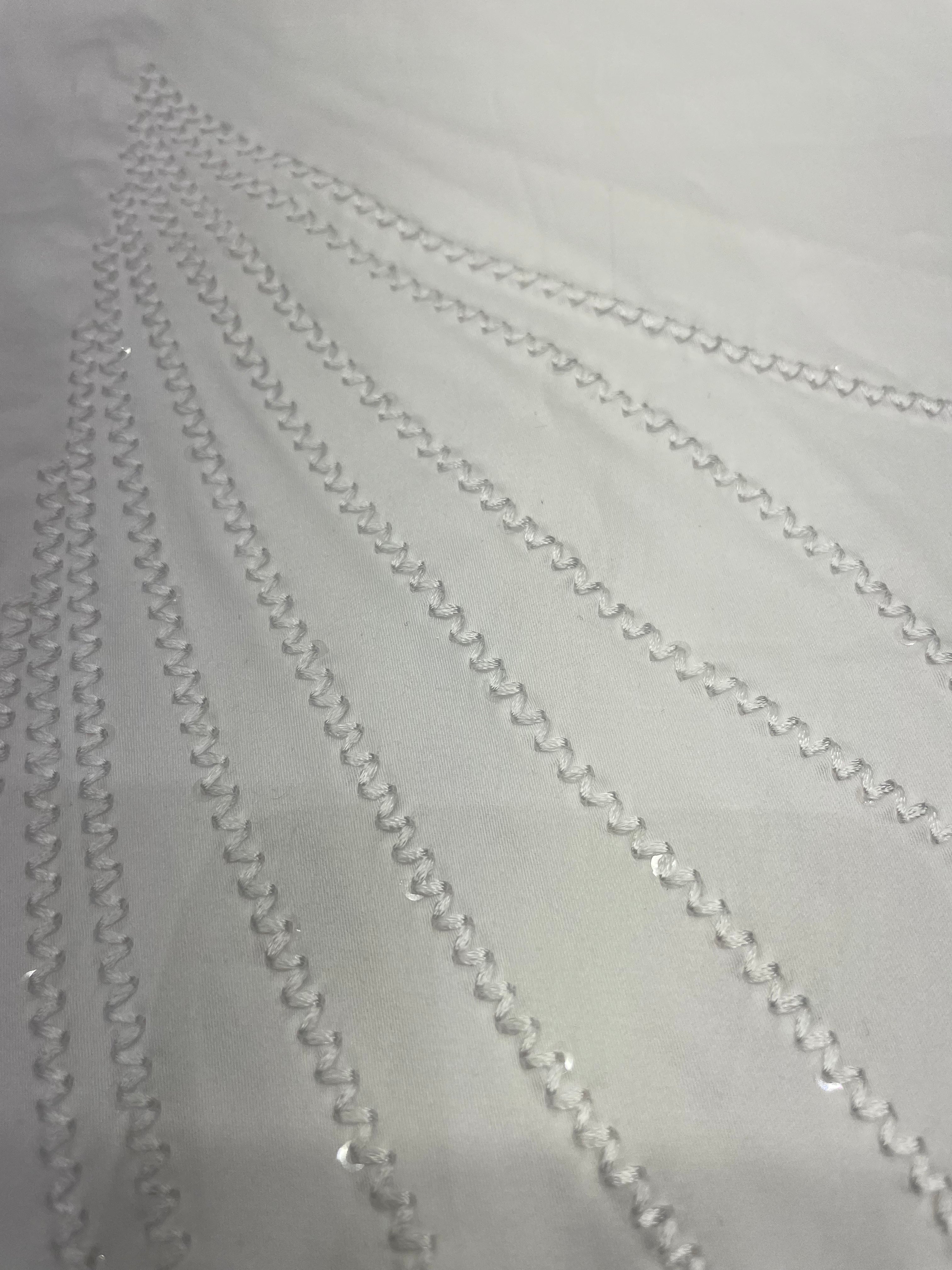 White Embellished Party Shirt