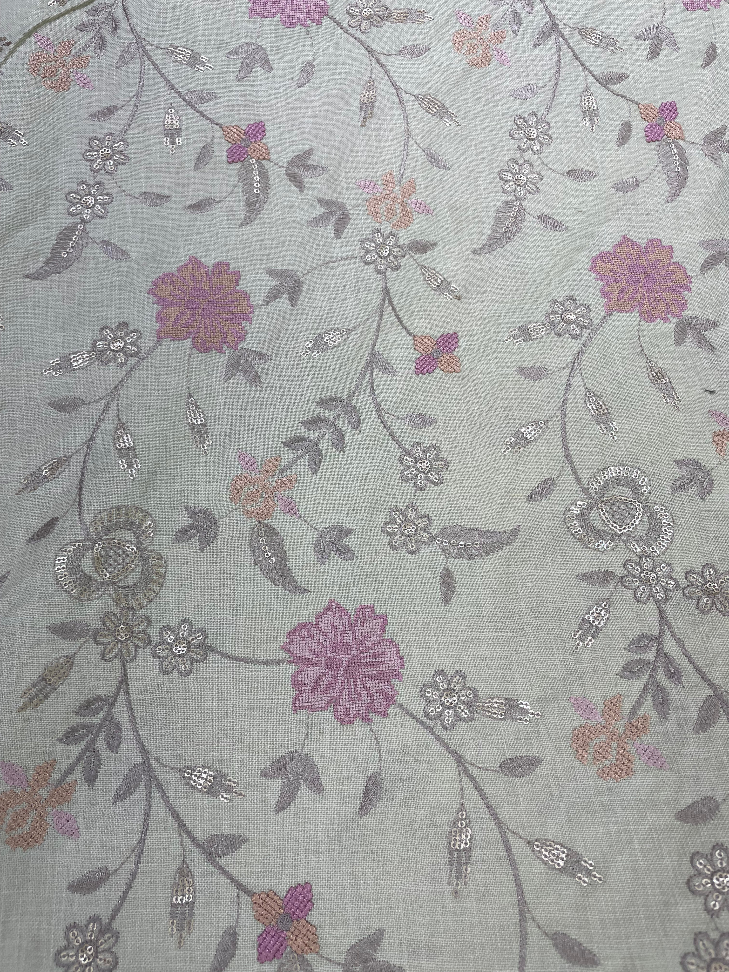 Pastel Flora Work Kurta