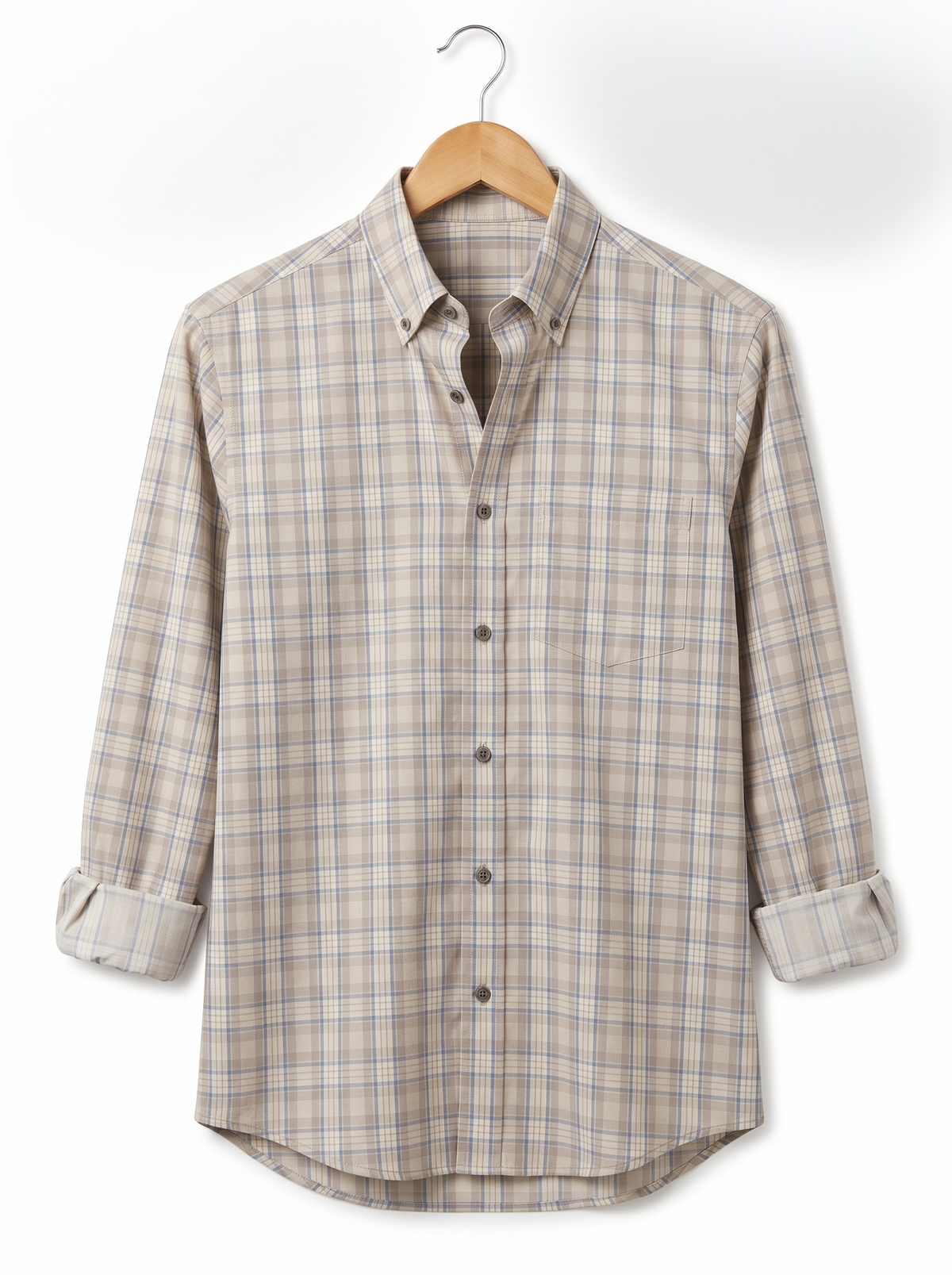 Oatmeal & Slate Heritage Check Shirt