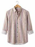 Vintage Bohemian Aztec Stripe Cotton Shirt