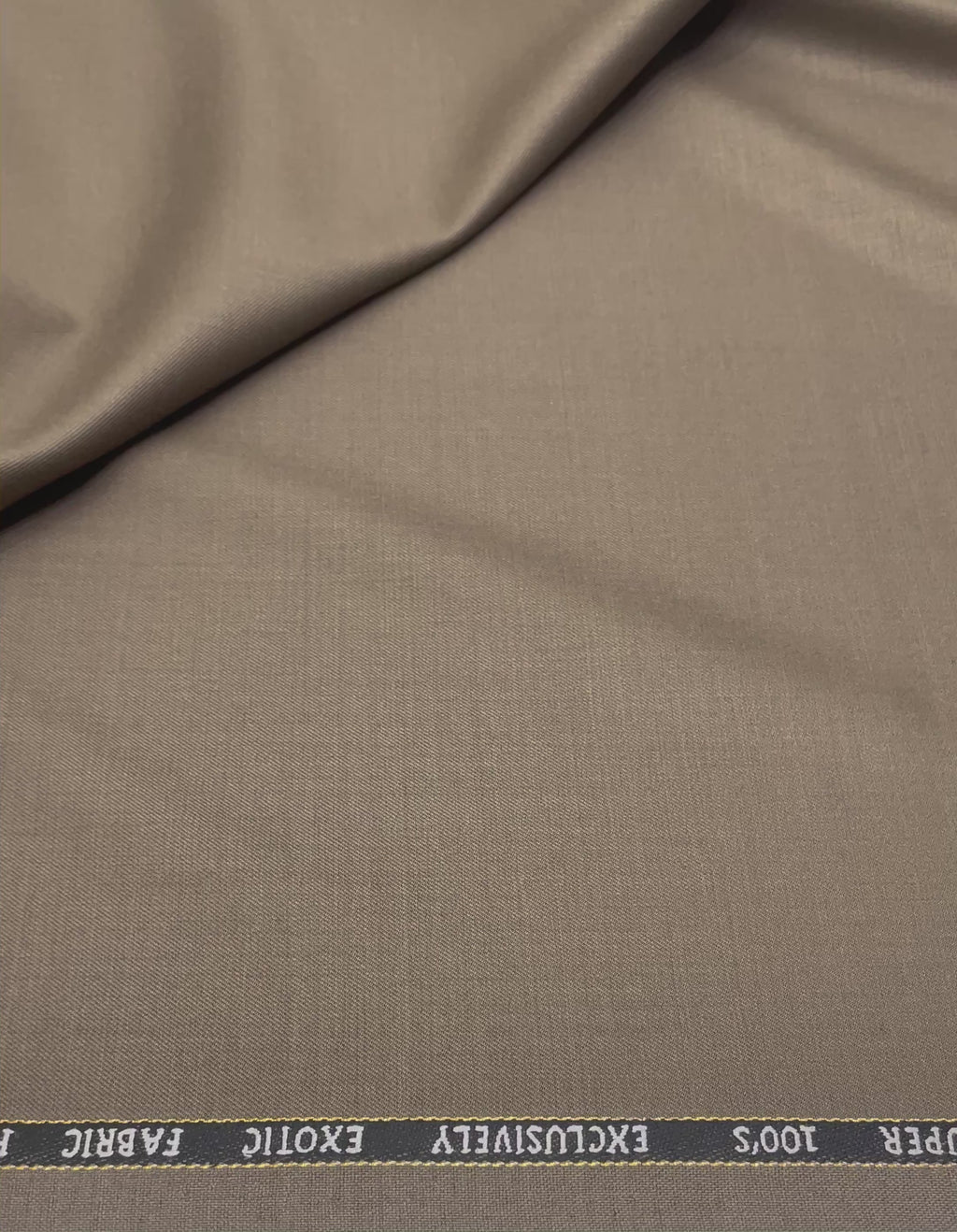 Camel Brown Merino Wool Blend Pant