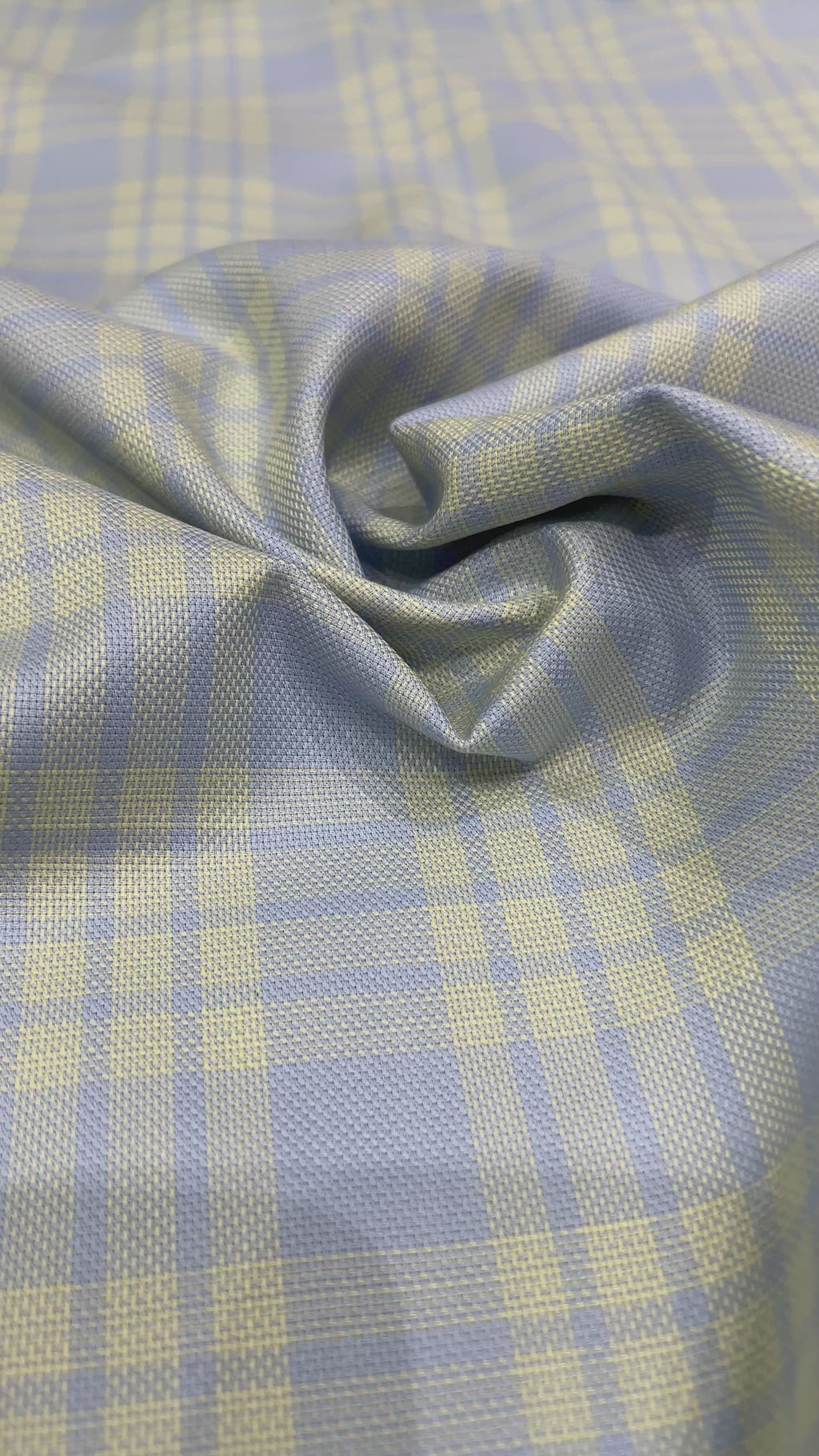 Pale Sky & Lemon Checkered Shirt