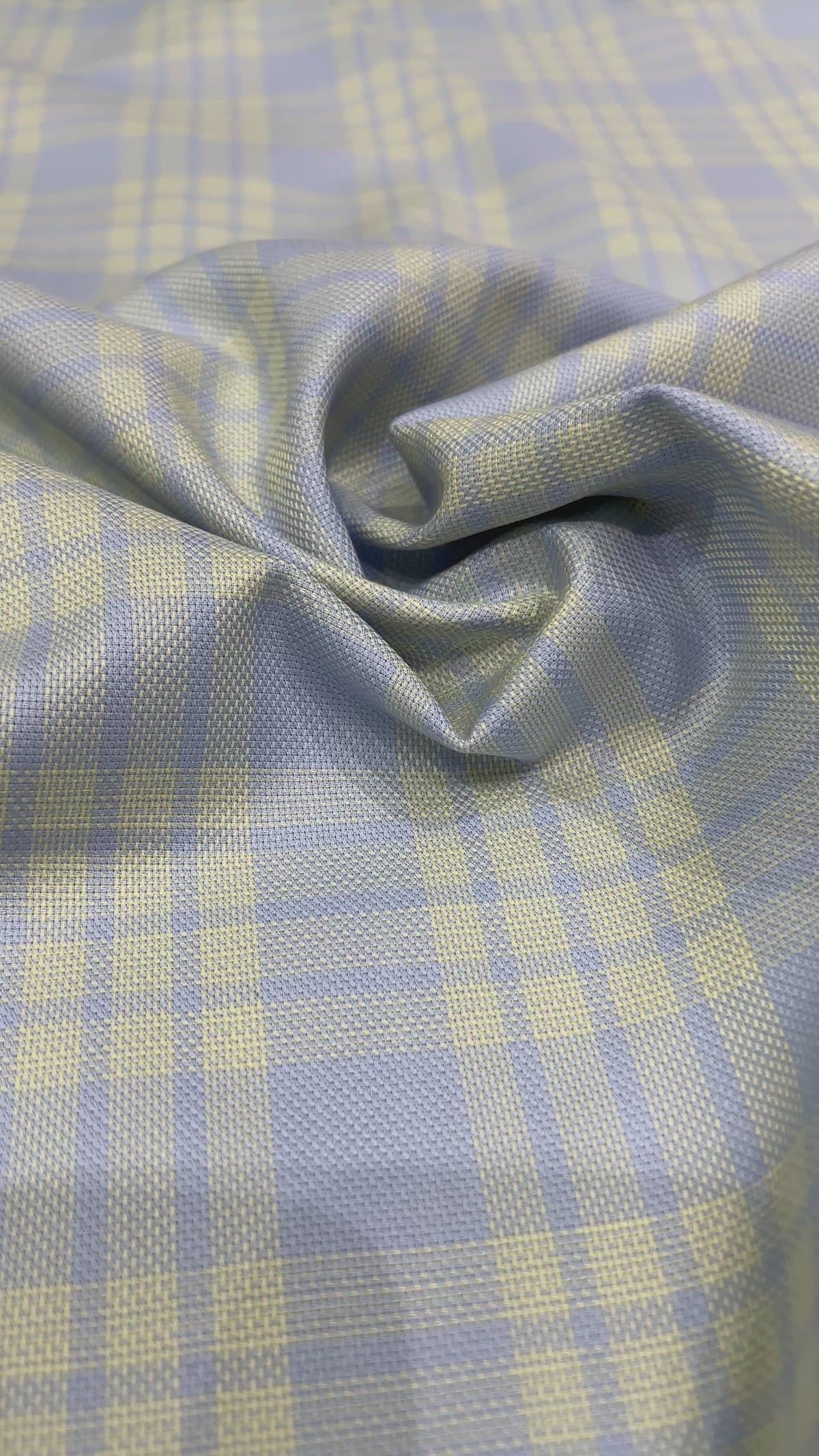 Pale Sky & Lemon Checkered Shirt