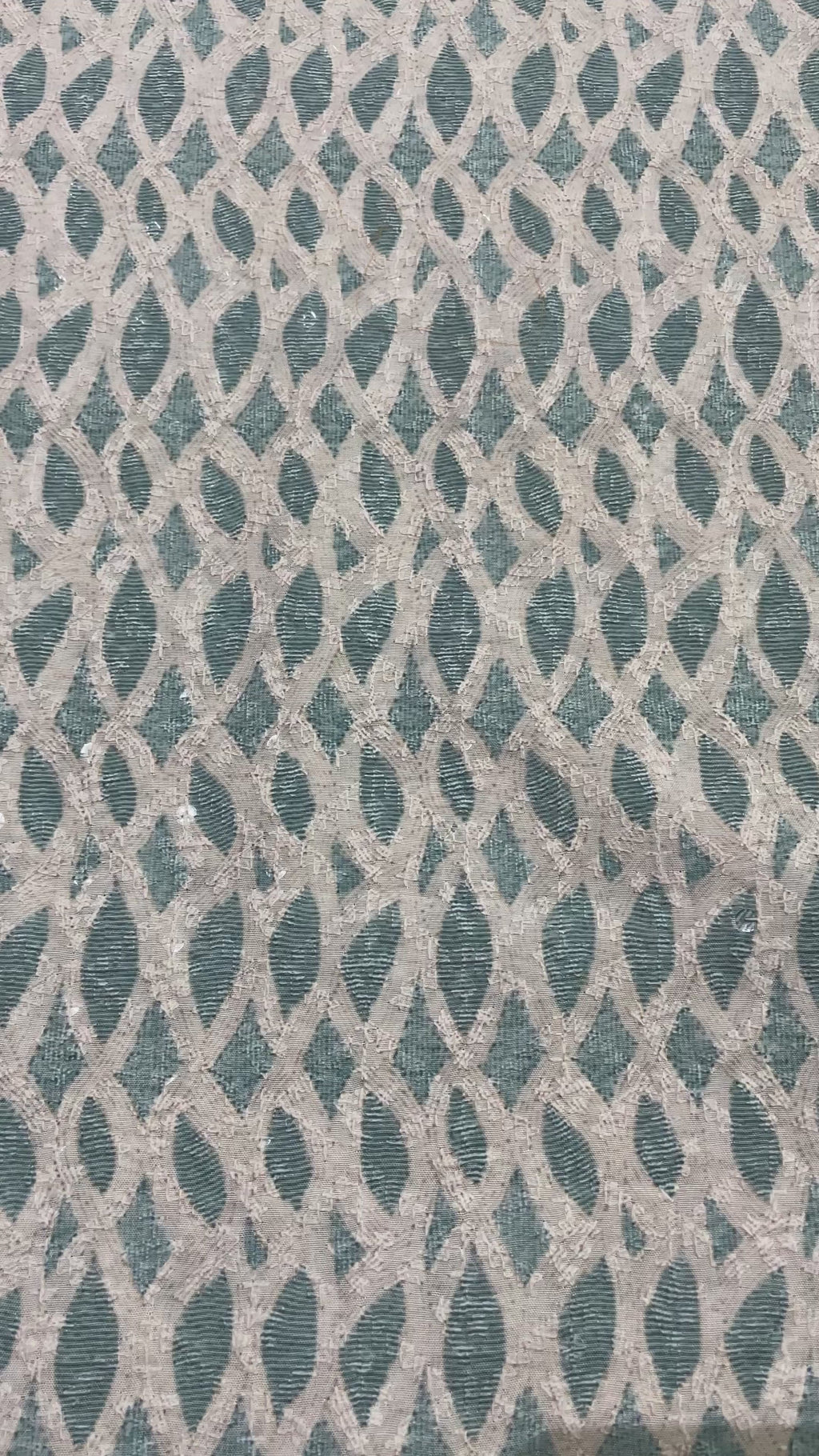 Seafoam Lattice Embroidery Kurta