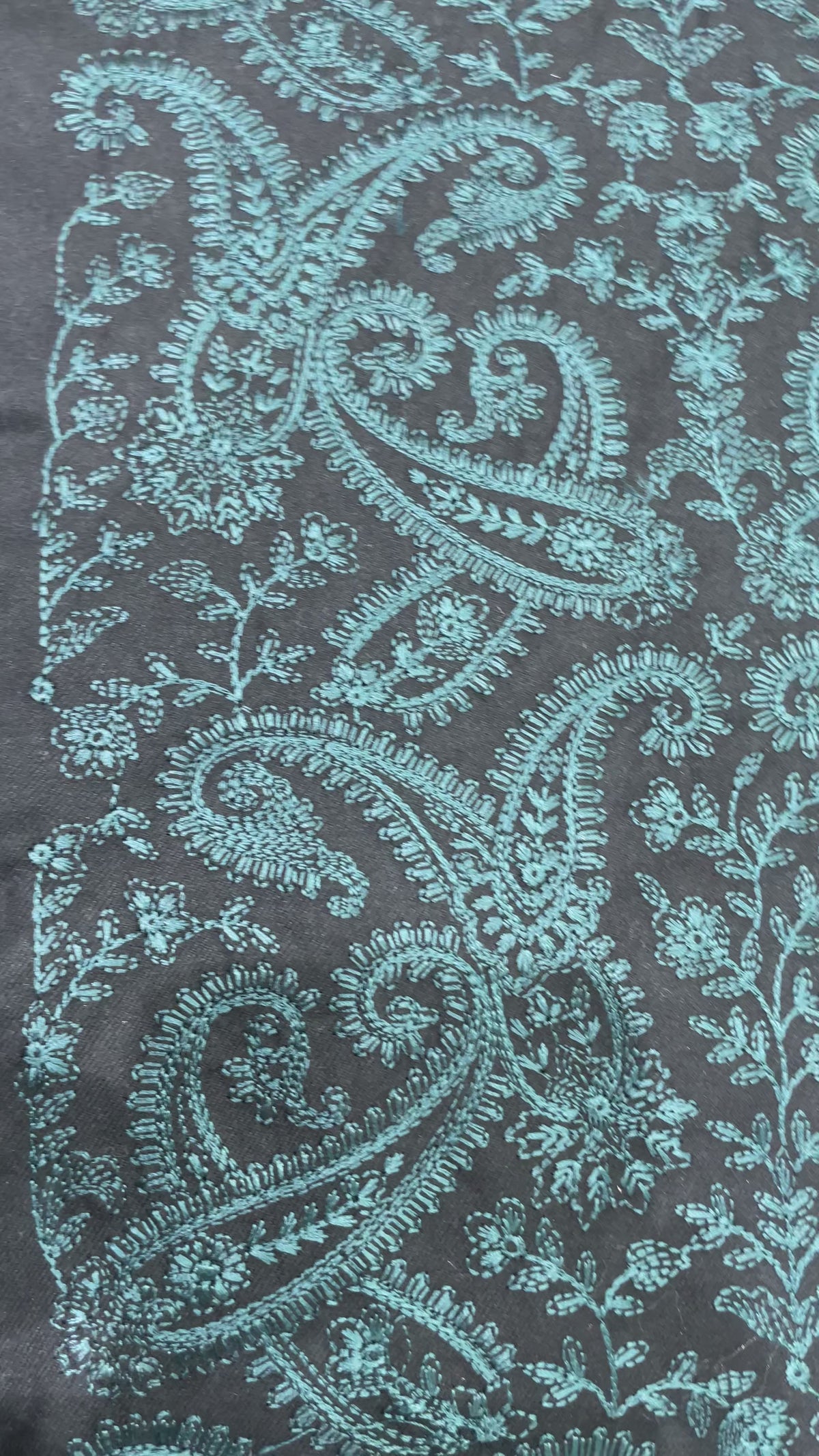 Midnight Teal Brocade  Jacket