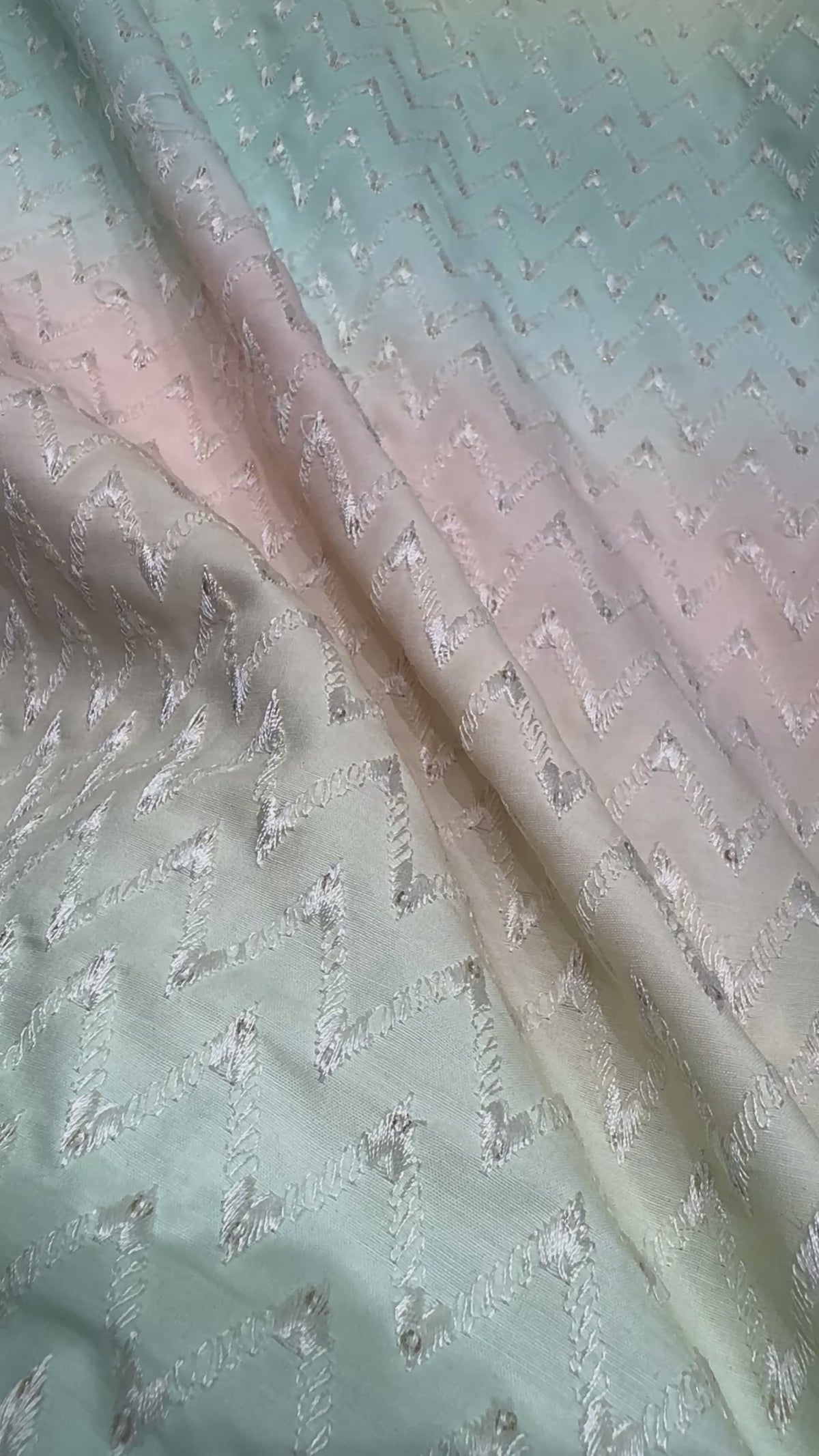 Pastel Ombre Embroidered Festive Kurta
