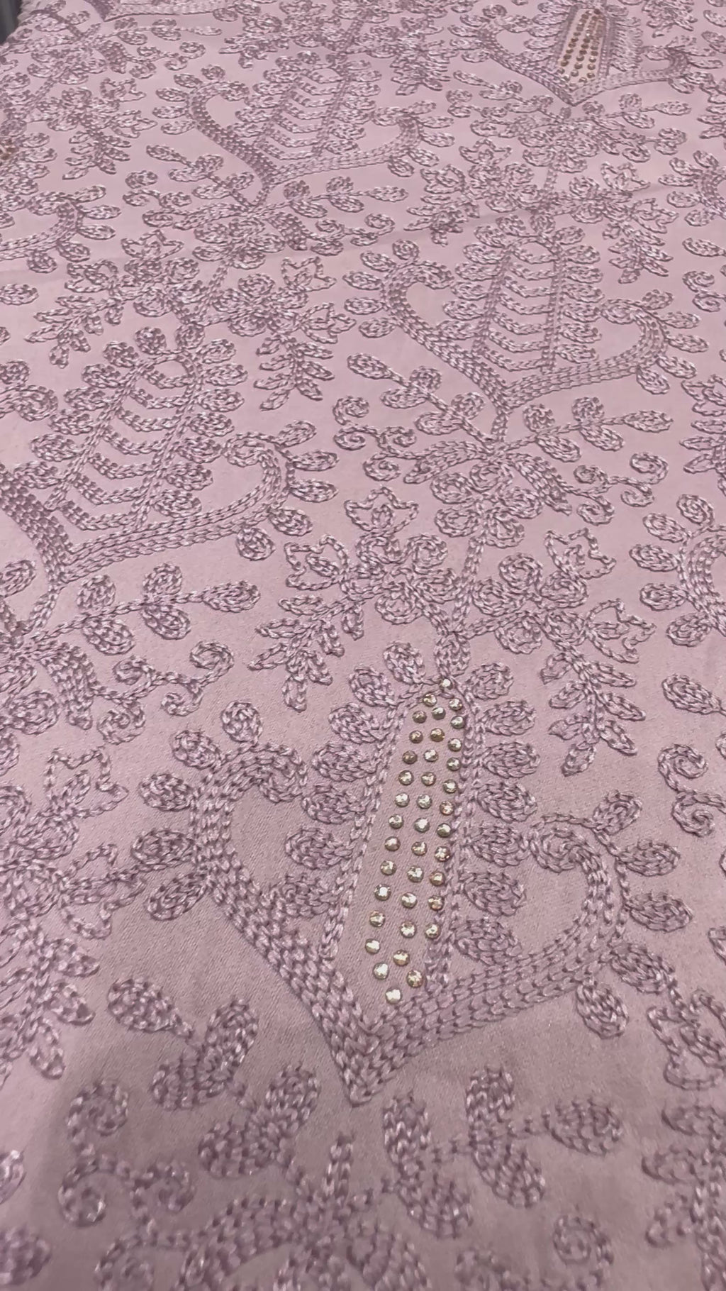 Vintage Rose Botanical Embroidered Nehru Vest