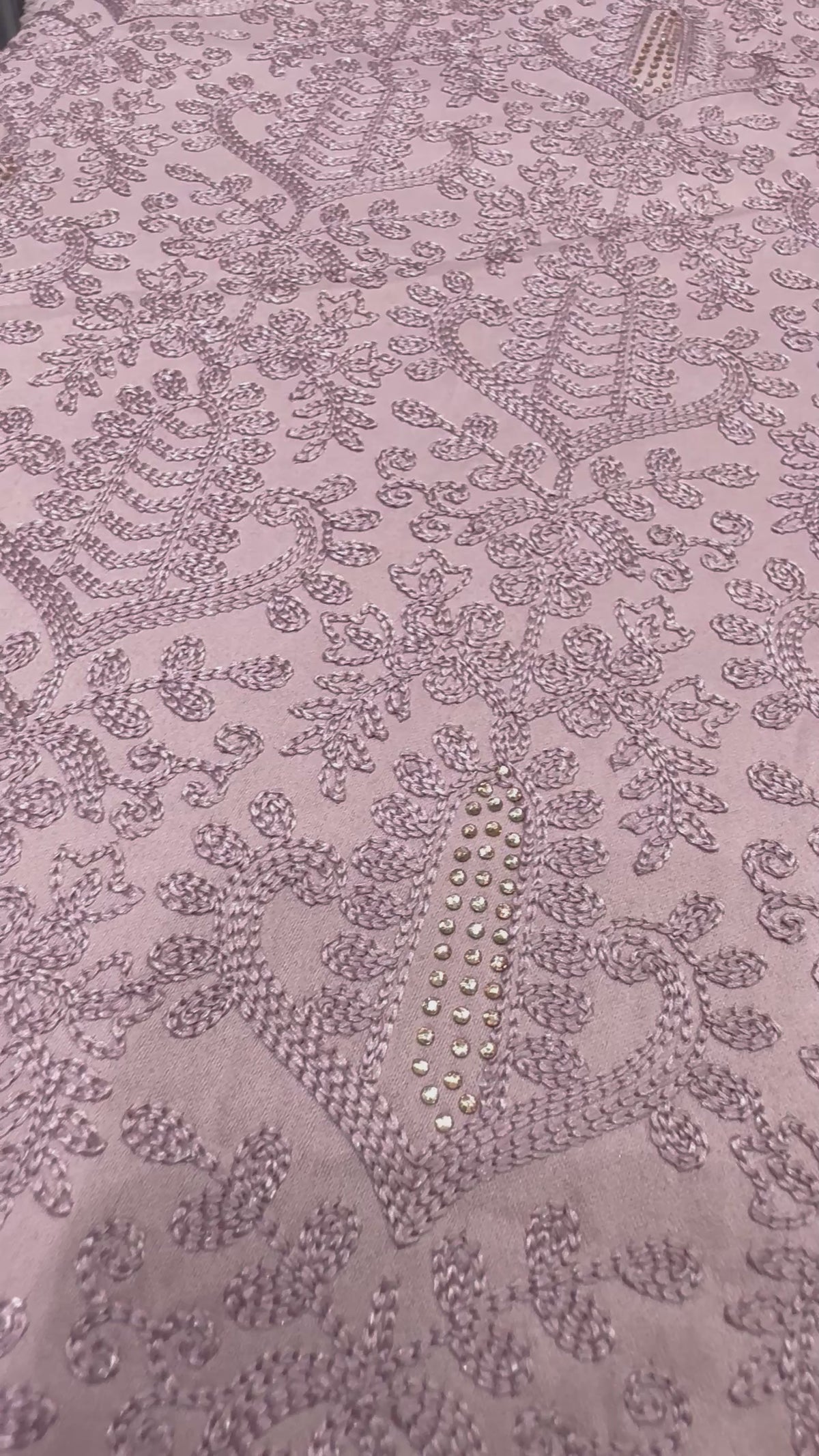 Vintage Rose Botanical Embroidered Nehru Vest